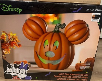 Disney Mickey Pumpkin Light Up 20'' Jack O Lantern Costco 2024 IN HAND Halloween