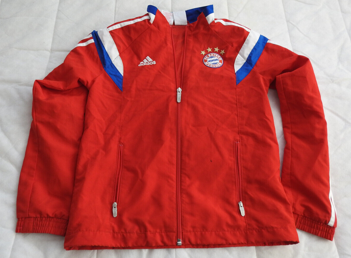 Bayern Munchen 2014 Training Top Jacket Adidas Red Track