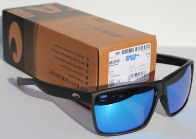 COSTA DEL MAR Rincon 580G POLARIZED Sunglasses Black/Blue Mirror 580 NEW