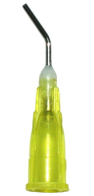 Pre Bent Needle Yellow 100 Tips for Flow - Sealant Pre-Bent needle tips 20 Ga.