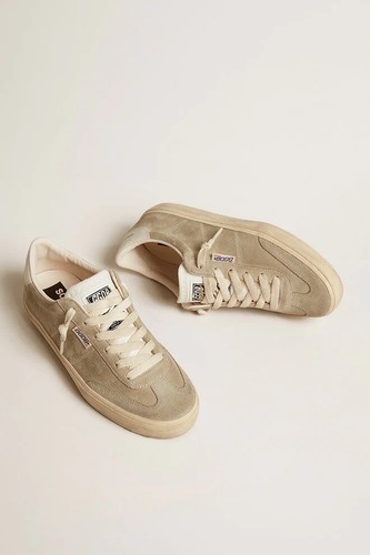 【送料&関税込】Golden  Soul Star Taupe\\/milk White Sne Golden Goose Soul Star Sneaker Taupe Suede/Milk Sz 36 New In