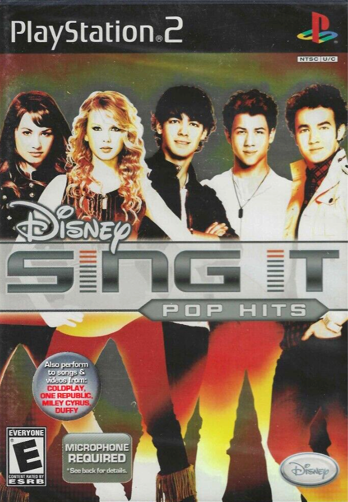Disney Sing It Pop Hits, Playstation 2 NEW Taylor Swift