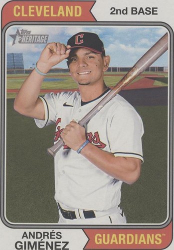 2023 Topps Heritage High Number - Andres Gimenez #OB-AG