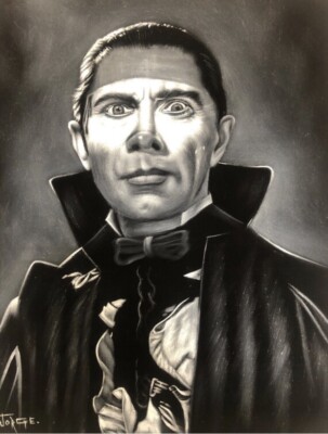 Count Dracula Bela Lugosi Vampire classic monsters horror goth Velvet Painting
