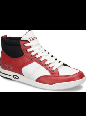 Dexter Men's Dave Hi Top Black/Red/White Bowling Shoes New With Box