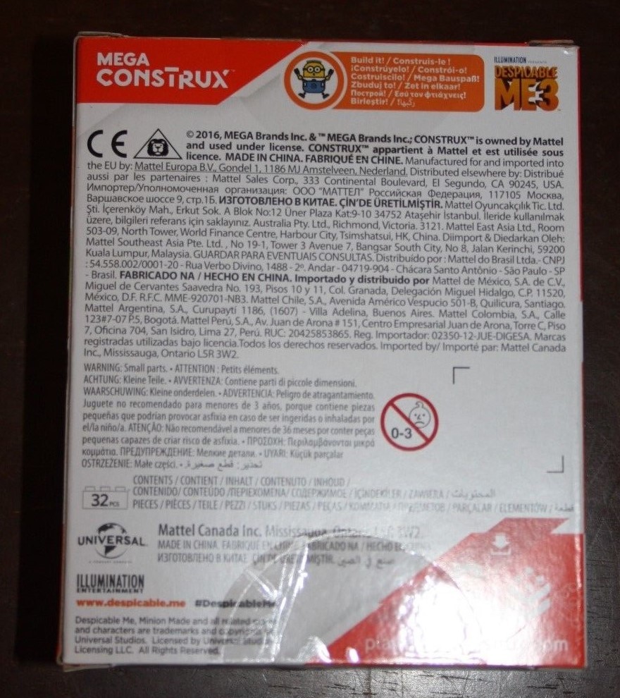 Mega Construx Despicable Me Cheese Merry Go Round Building Set Construction Toys