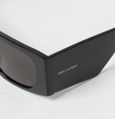 Pre-owned Saint Laurent Yves  Sl-654-001 Black Sunglasses
