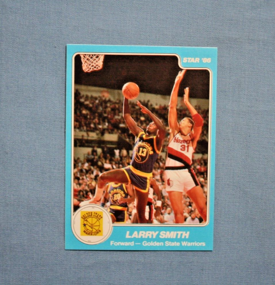 【LARRY SMITH】 
EAGLE DOUBLE FACE RING SV 1989 NBA Hoops Card # 168 Larry Smith - Golden State