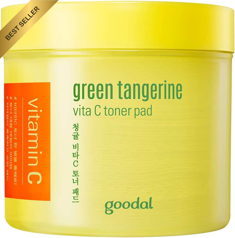 Green Tangerine Vita C Toner Pads Brightening Exfoliating Facial Treatment