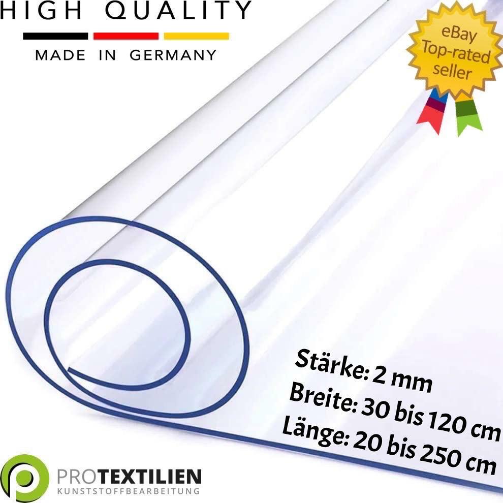 Premium Napfunterlage Fressnapf Hundenapf Katzennapf transparent 2mm PVC