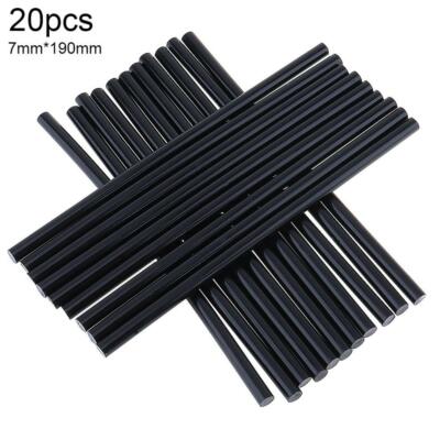20pcs/set 7MM Hot Melt Glue Gun Stick Adhesive Clear Black DIY Art Craft Repair