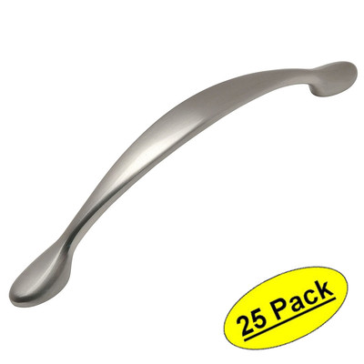 *25 Pack* Cosmas Cabinet Hardware Satin Nickel Arch Handle Pulls #7325-128SN