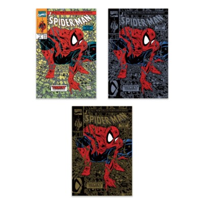 Spider-Man #1 Multi-Layer Acrylic Panel 7''x10.5'' Set of 3 Todd McFarlane Marvel