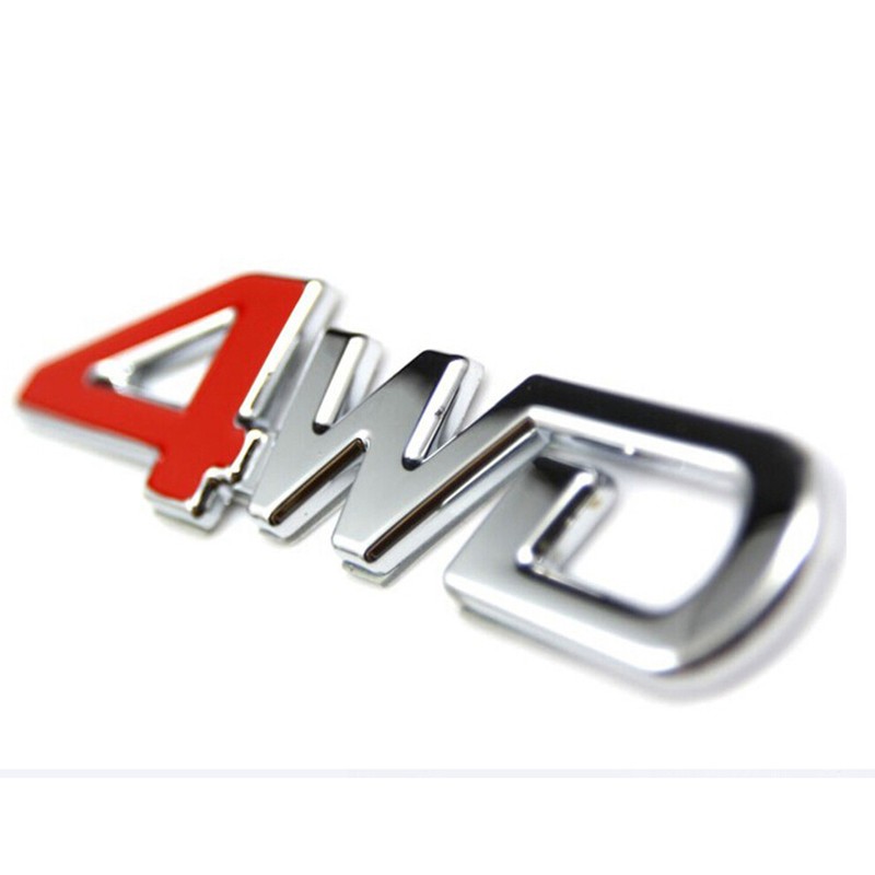 4PC 3D Self-Adhesive Chrome Red Flame Decals – Car Side Body Sticker Badges