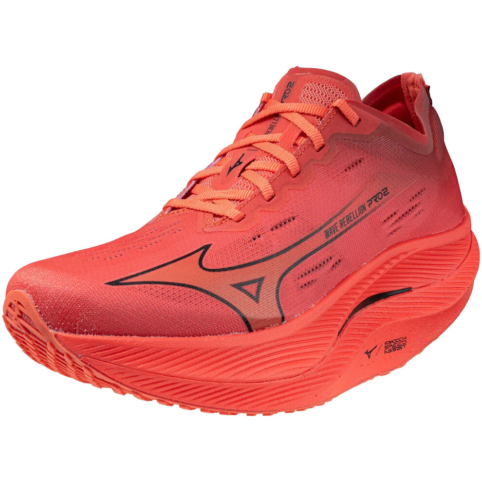Pre-owned Mizuno Wave Rebellion Pro 2 Reach Beyond Red / Black U1gd2417 02 Running Shoes