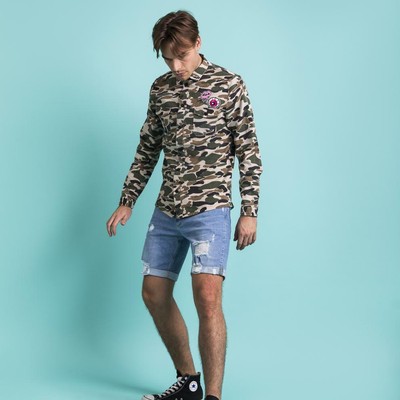 RVLT Revolution Shirt Camouflage Größe S