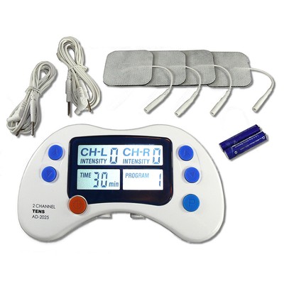 2-Kanal Reizstromgerät Andon 4 Elektroden - Medizinprodukt TENS EMS NEU!