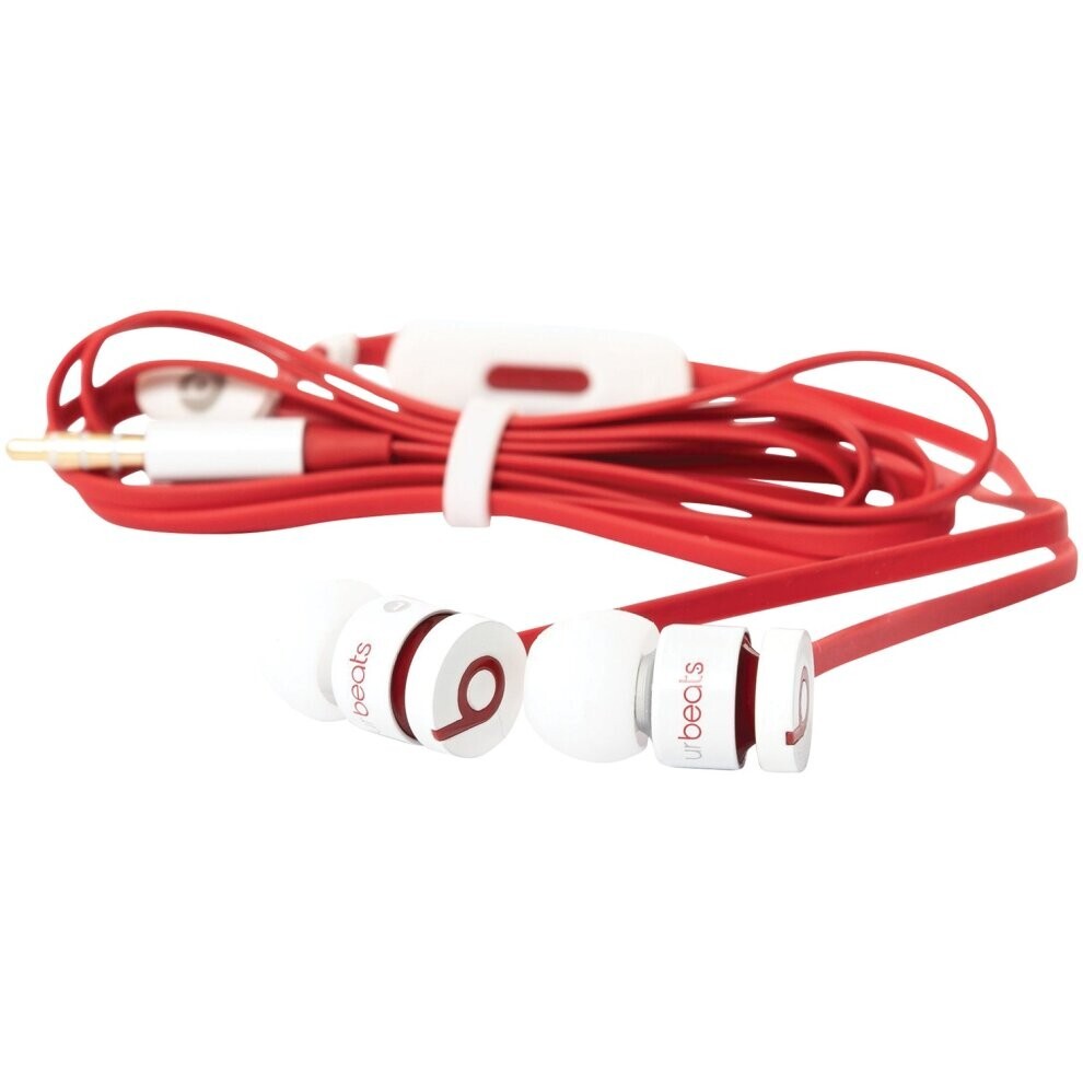 Genuine Beats By Dr Dre urBeats 2.0 In-Ear Earphone Headphones White In Red - Picture 2 of 3