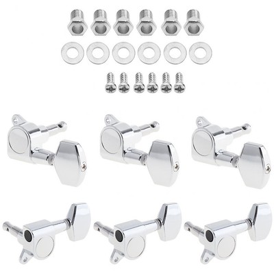 6pcs Acoustic Folk Guitar String Tuning Pegs Keys Tuners Machine Heads 3R+3L US