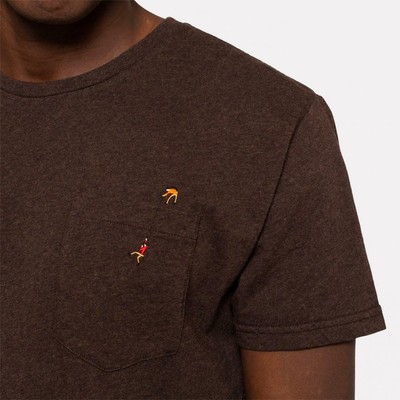 RVLT Revolution Pocket T-Shirt Darkbrown Größe XXL