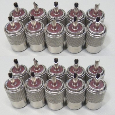 NEW 20 Pack PL-259 solder connector plugs for RG8 LMR400 coax cable *USA Seller*. Buy it now for 19.99