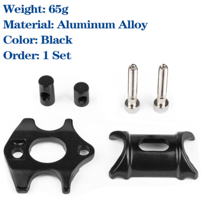 Bike Seat Post Head Clamp MTB Road Bicycle Saddle Clamp Round Oval Rail Adapter