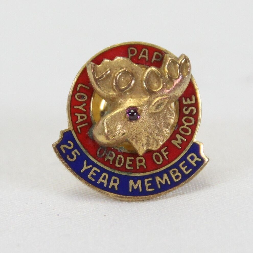 PAP Loyal Order of the Moose 25 Year Member Enamel Pin
