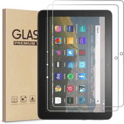 2PC Amazon Fire HD 8/8 Plus 12th Gen 2022 Tablet Screen Protector Tempered Glass