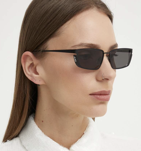Pre-owned Off-white Oeri119s24met0011007 Richfield Black Sunglasses