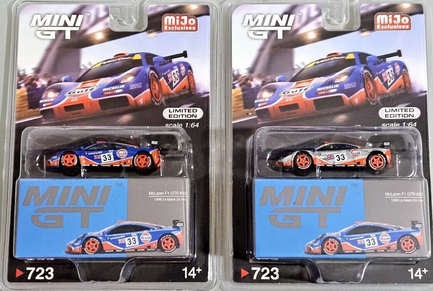 ミニカー McLaren F1 GTR Gulf Racing 1997 1:64 Amazon.com: TSMMODEL Mini GT McLaren F1 GTR Gulf Racing #33