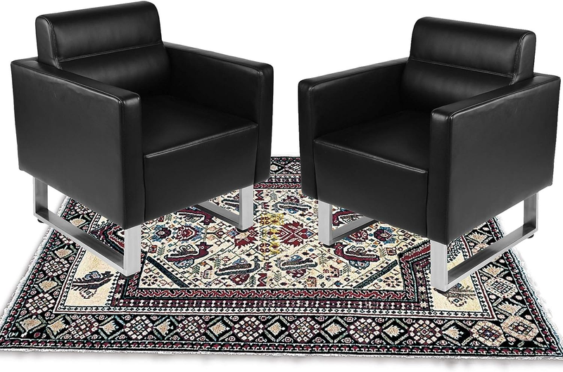 S Set Of 2 Waiting Room Chairs Lobby Chairs Black Le