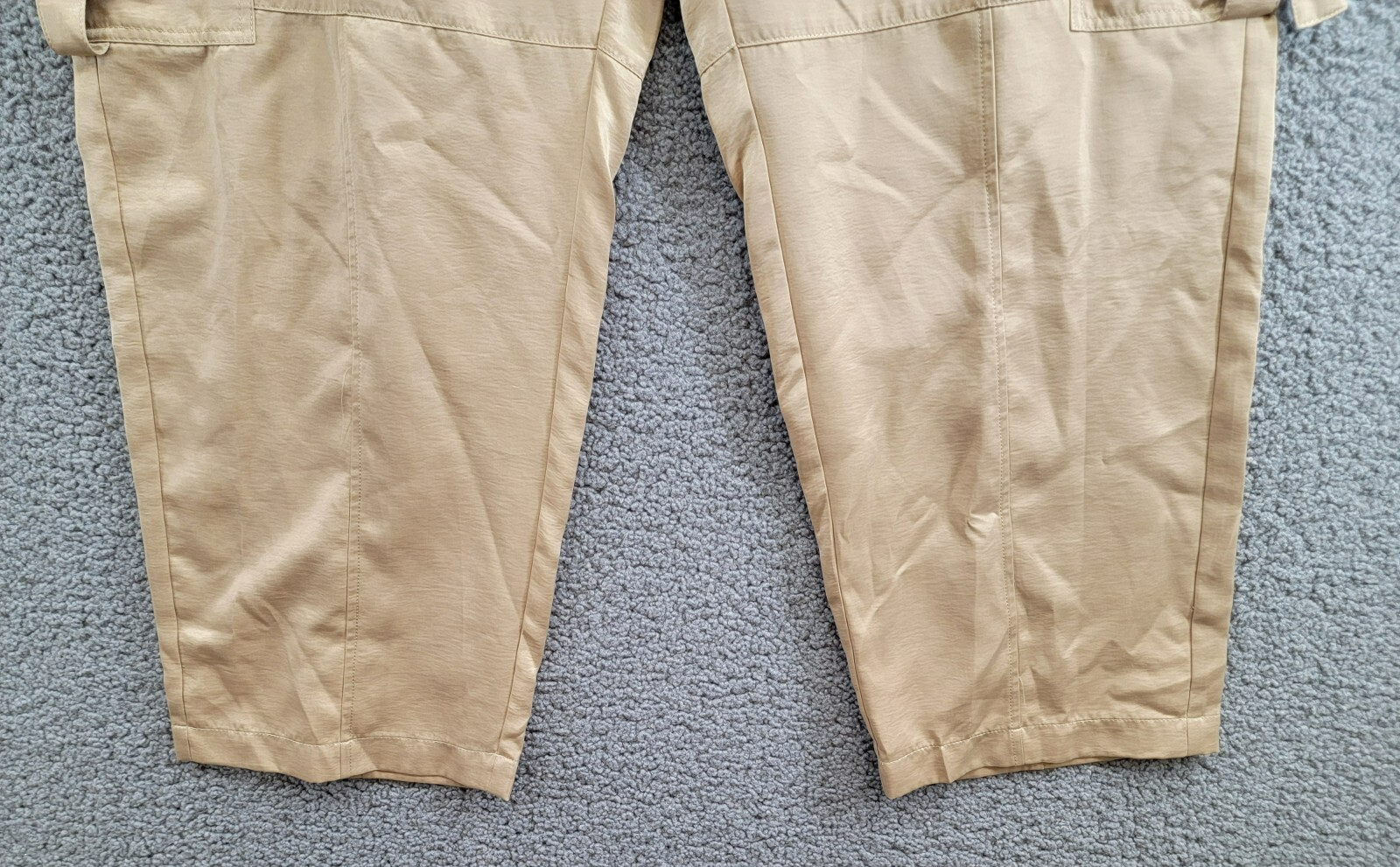 MICHAEL Michael Kors Utility Pull-On Pants Women's L Khaki Solid Elastic Waist - Picture 4 of 18