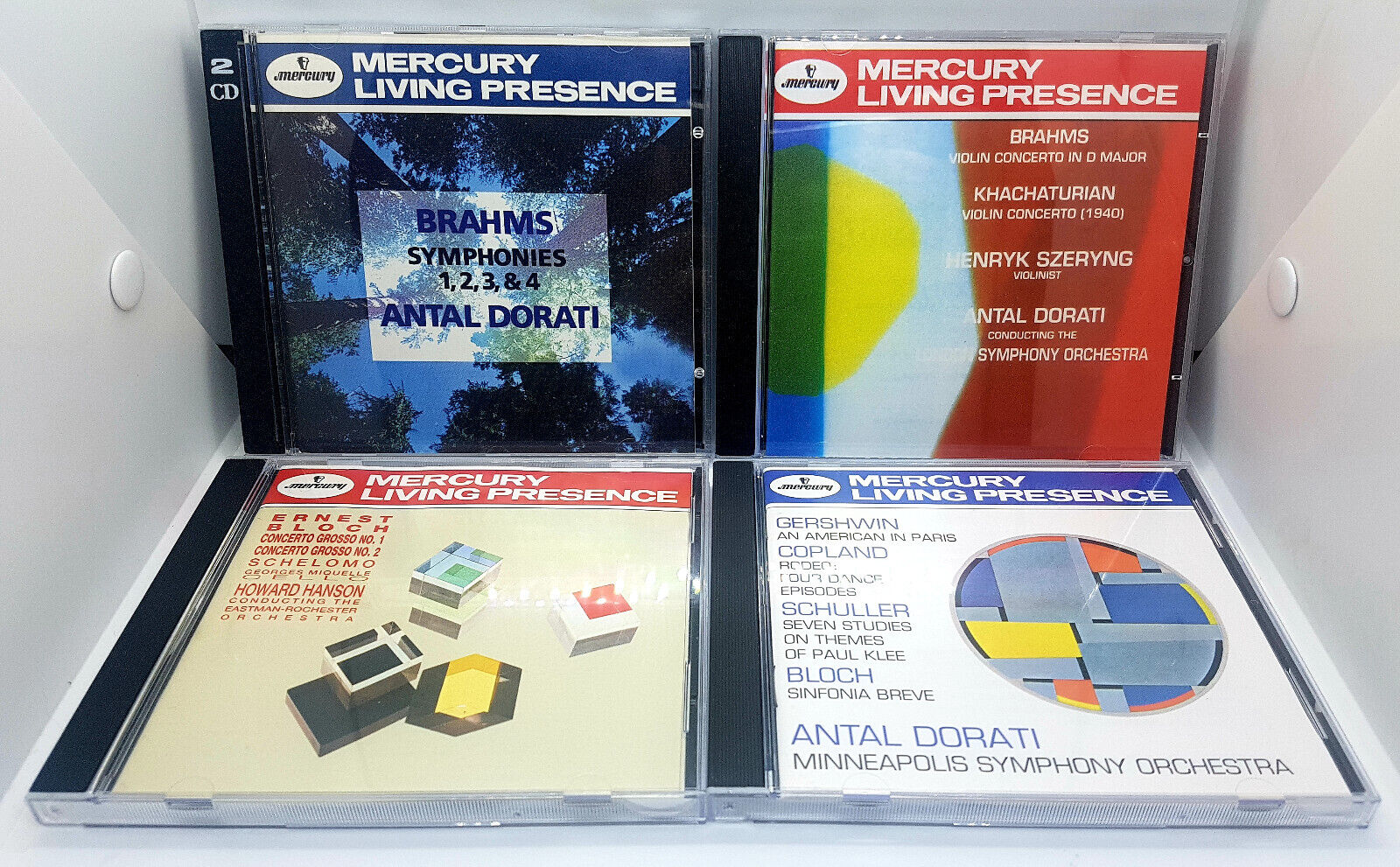MERCURY LIVING PRESENCE CDs (BLOCH, BRAHMS, COPLAND, DORATI MERCURY LIVING PRESENCE CDs (BLOCH, BRAHMS, COPLAND, DORATI