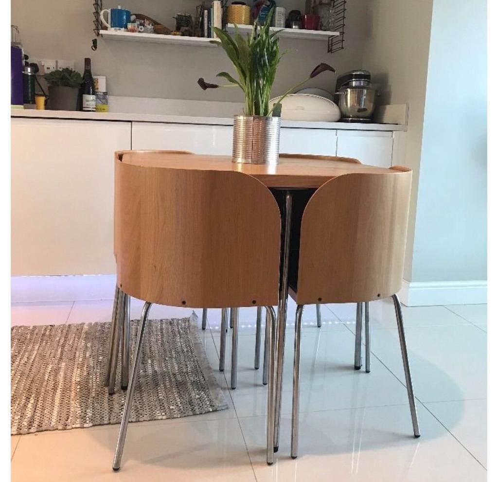 Ikea dining table  4 hidden chairs  in Blackburn 