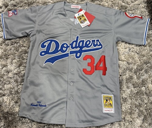 Dodgers ユニフォーム 1981 Fernando Valenzuela M Fernando Valenzuela 34 1981 Cream jersey los angeles