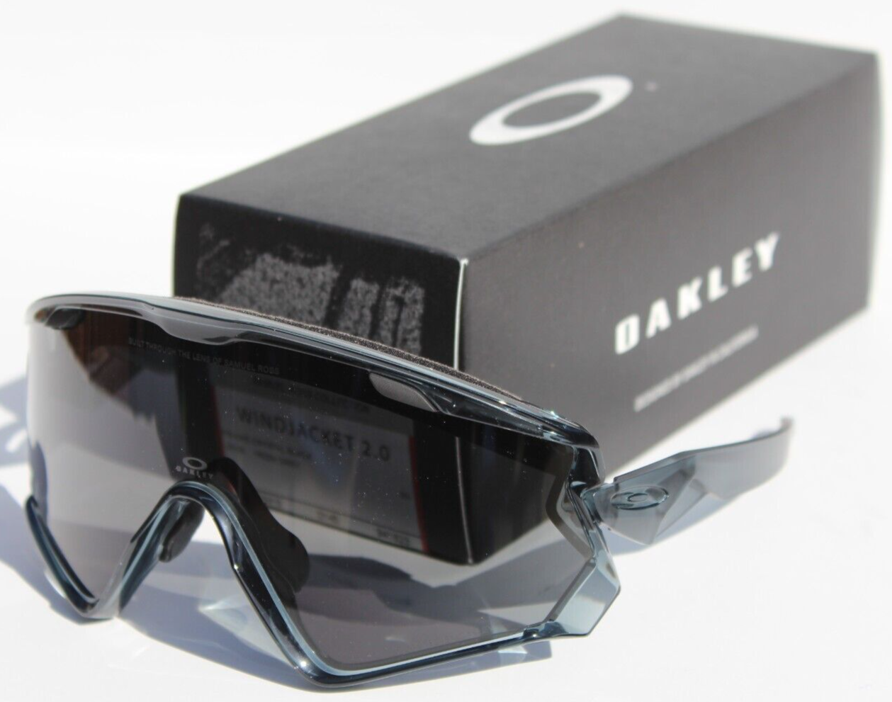 OAKLEY Windjacket 2.0 Sunglasses Crystal Black/Prizm Grey OAKLEY Windjacket 2.0 Sunglasses Crystal Black/Prizm Grey