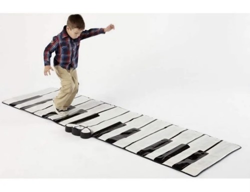 Sharper Image Piano Mat 24 Key Floor Keyboard w/ Audio in Smartphone Input, NEW