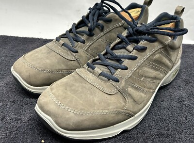 Ecco Mens Size 44 (10) Gray Suede Leather Light III Foster Sneaker Shoes