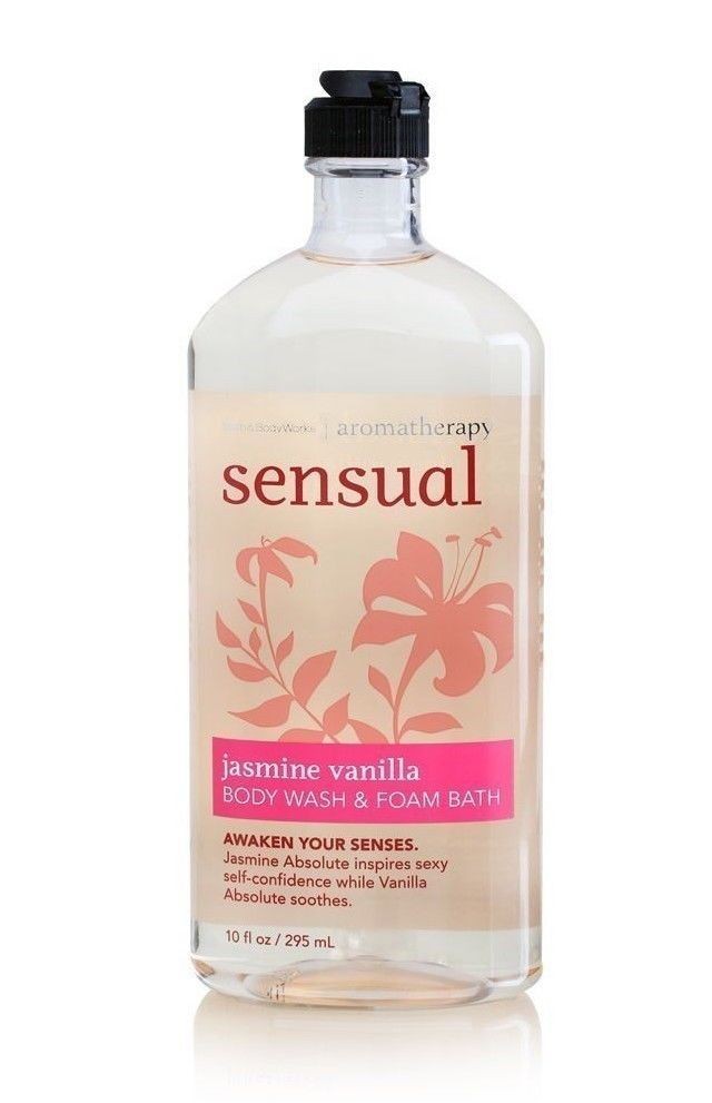 2 PC AROMATHERAPY JASMINE VANILLA & YLANG YLANG ESSENTIAL OIL BODY WASH 10 FL OZ