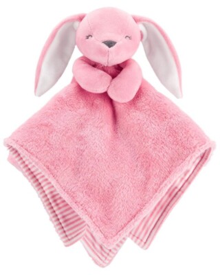 carters bunny rabbit pink lovey butterflies plush security blanket baby toy 256244125639