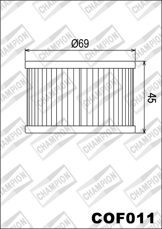 Cof011 Filtre Ã  Huile Champion Honda Cx400 Ec 400 1982 1983 1984