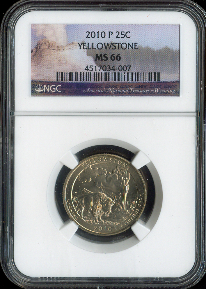 2010 Yellowstone Quarter NGC MS66 Quality