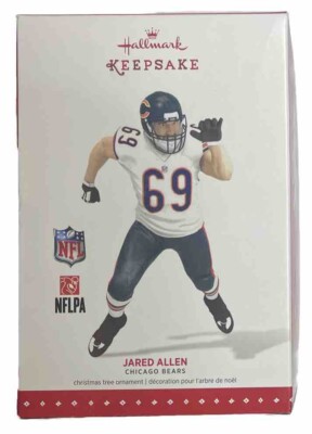 Jared Allen Chicago Bears NFL Football Ornament Hallmark Keepsake 2015
