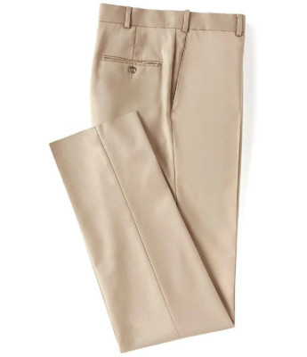 Hart Schaffner Marx Mens New $95 Expander UNHEMMED Suit Dress Pants 33R 33 Brown