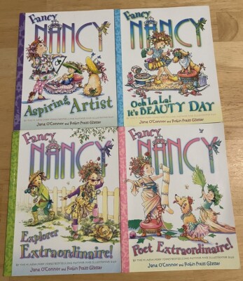 Fancy Nancy by Jane O'Conner Lot of 4 PB books; Artist, Beauty, Poet, Explorer