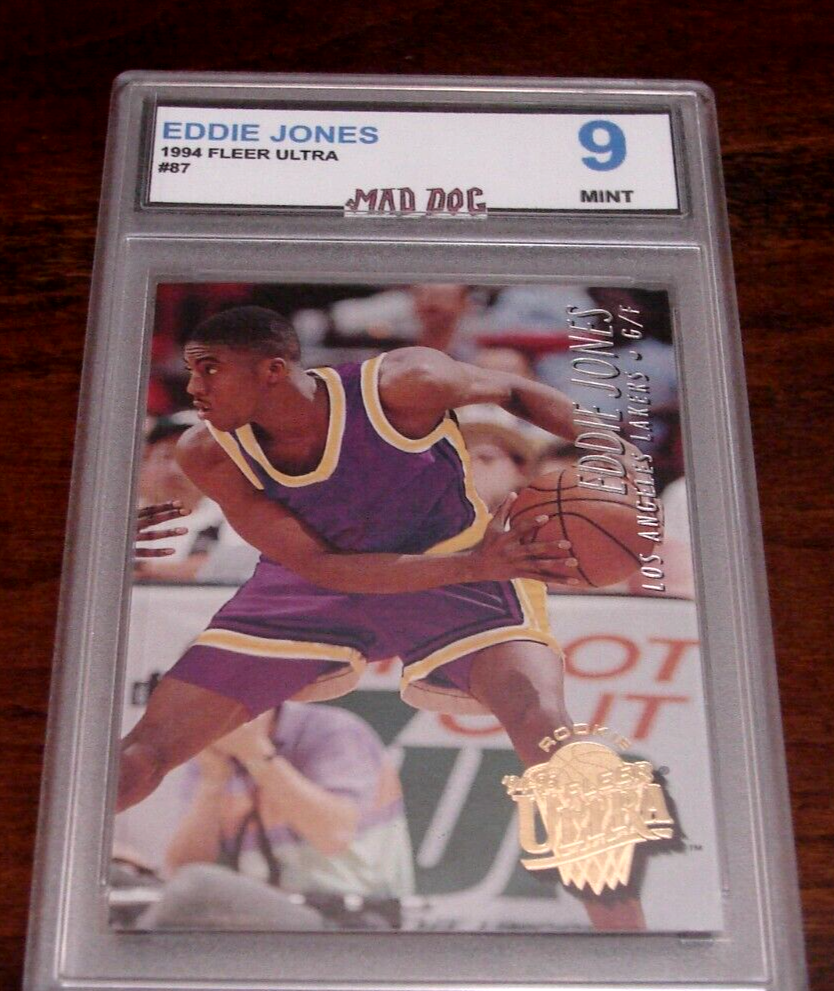 ヤシカ　ROOKIE EDDIE JONES Rookie****1994 FLEER ULTRA--MINT 9***LAKERS--Mad