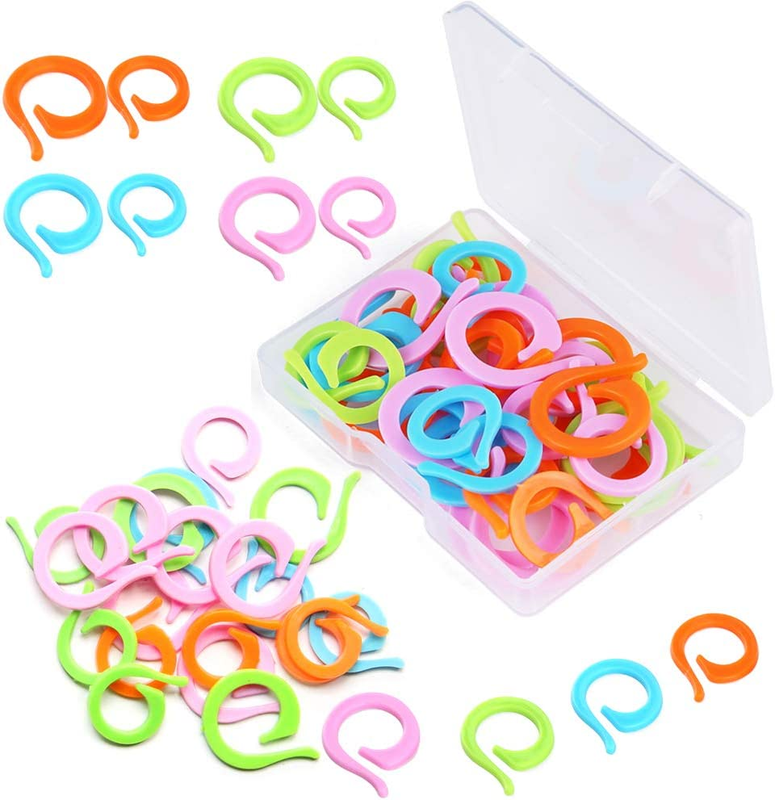 With Plastic Box, 20 Pcs Small + 20 Pcs Large Stitch Ma