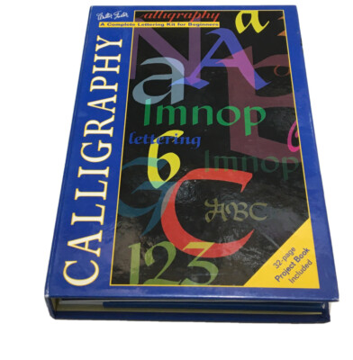Calligraphy set:  A Complete Lettering Kit for Beginners w-32 page Project Book