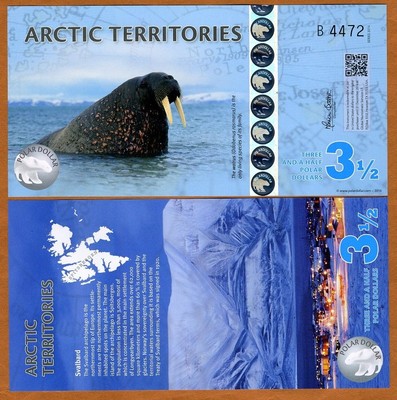 Arctic Territories, $3 1/2, 2014, Polymer, UNC Walrus