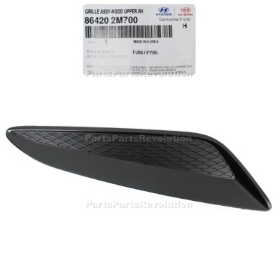 GENUINE Hood Vent Grille RIGHT for 13-16 Hyundai Genesis Coupe 864202M700